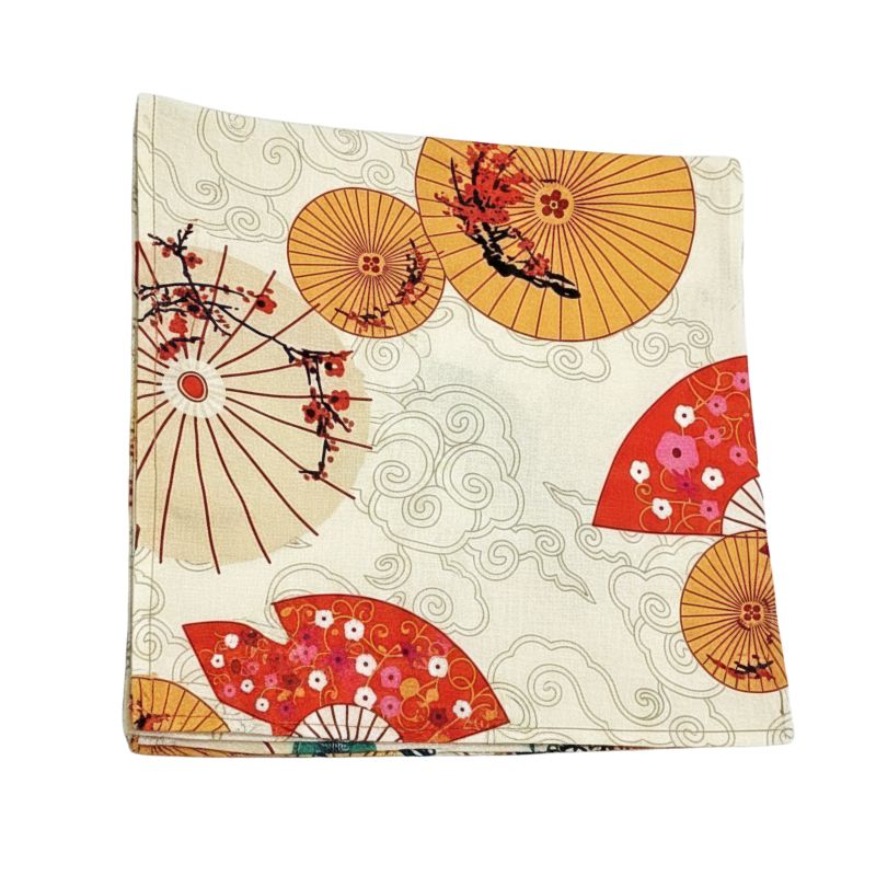 Furoshiki Japonais Aux Éventails Traditionnels, Furoshiki Japonais 