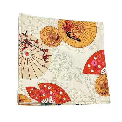 Furoshiki Japonais Aux Éventails Traditionnels, Furoshiki Japonais 