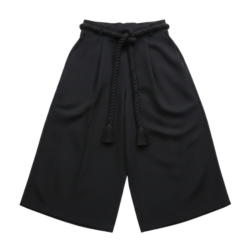 Hakama Homme Coupe Fluide Noire Style Samurai, Hakama Homme Noir stylé