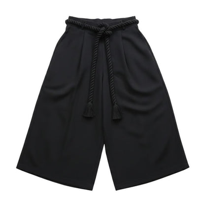 Hakama Homme Coupe Fluide Noire Style Samurai, Hakama Homme Noir stylé