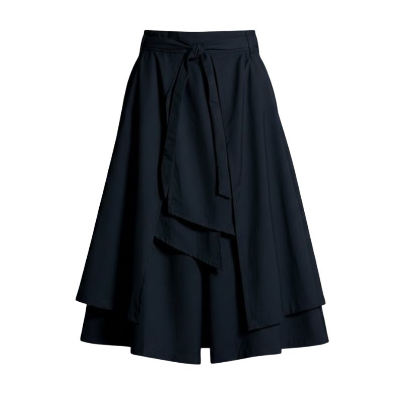 Hakama Homme Noir Ample Avec Double Couche Gothique, hakama homme noir stylé