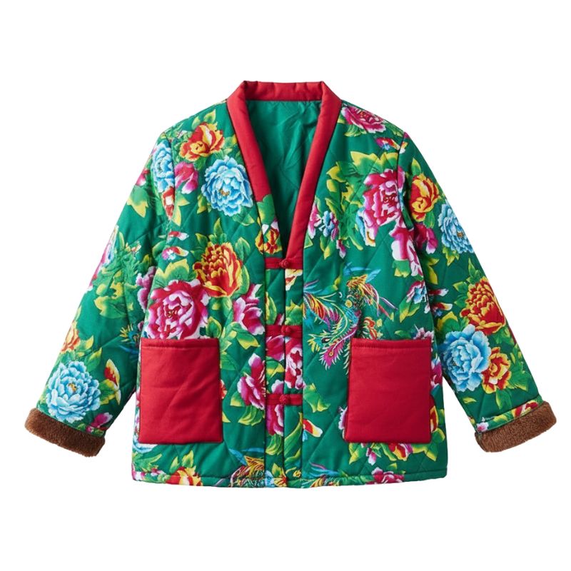 Hanten Femme Imprimé Fleurs Exotiques En Coupe Ample, hanten femme imprimé