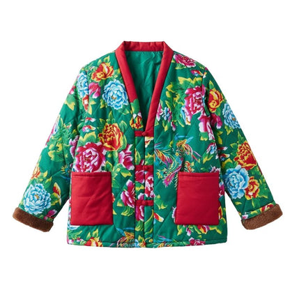Hanten Femme Imprimé Fleurs Exotiques En Coupe Ample, hanten femme imprimé