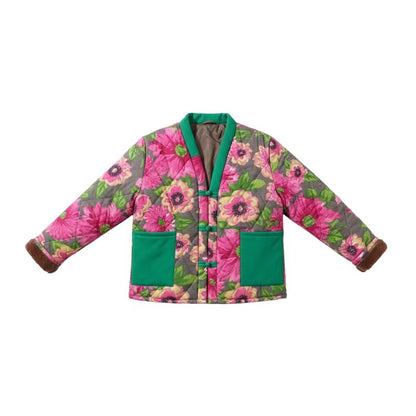 Hanten Femme Rose Floral En Coton Matelassé, hanten femme floral