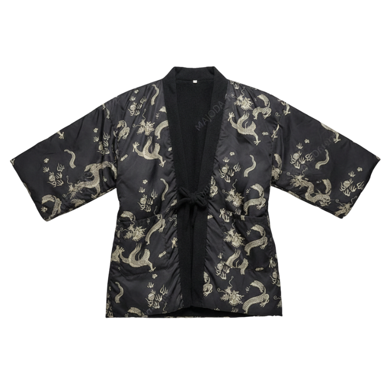 Hanten Homme Japonais À Motifs Dragons Traditionnels, hanten homme à motif
