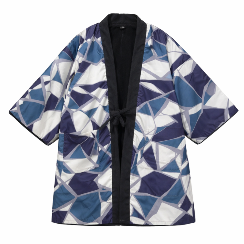 Hanten Homme Japonais Traditionnel À Manches Larges, Hanten Homme Japonais 