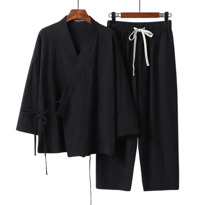 Jinbei Homme Minimaliste En Ensemble Ample Et Respirant, Jinbei homme minimaliste