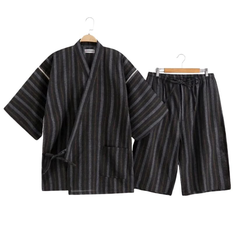 Jinbei Homme Tradition Japonaise En Coton Léger, Jinbei Homme en coton