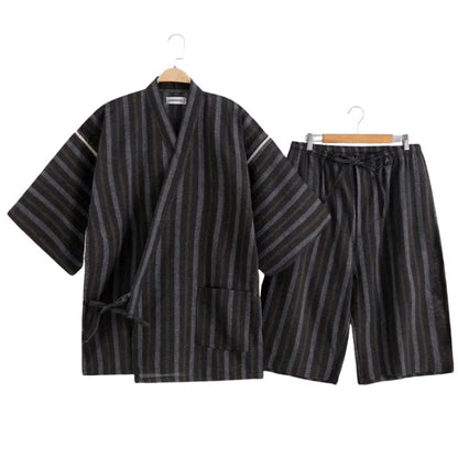 Jinbei Homme Tradition Japonaise En Coton Léger, Jinbei Homme en coton