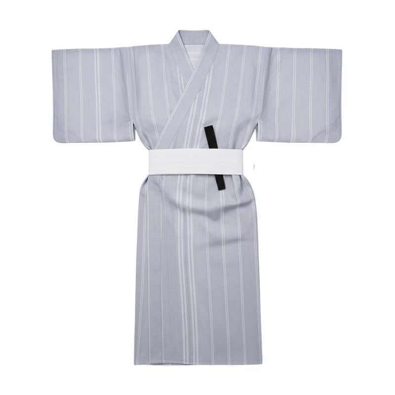 Kimono Japonais Rayé Avec Ceinture, Kimono Japonais Rayé