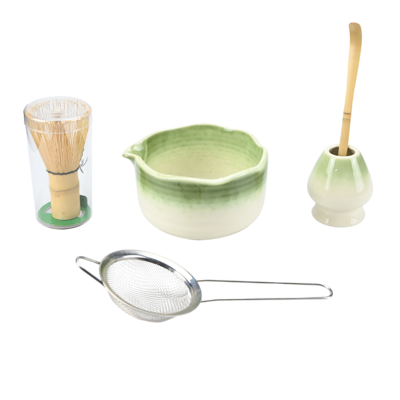 Kit Matcha 5 Pièces Couleur Dégradée, Kit Matcha 