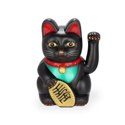 Maneki Neko Chat Bras Levé, Maneki Neko Noir