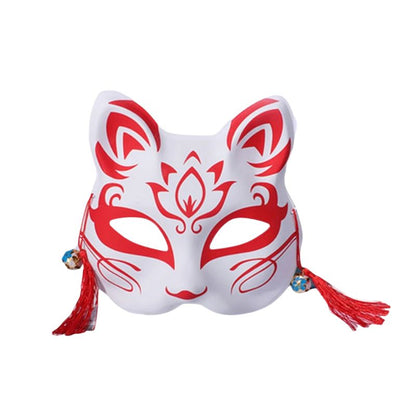 Masque Kitsune Festival Avec Ornements Suspendus, masque Kitsune  Japonais