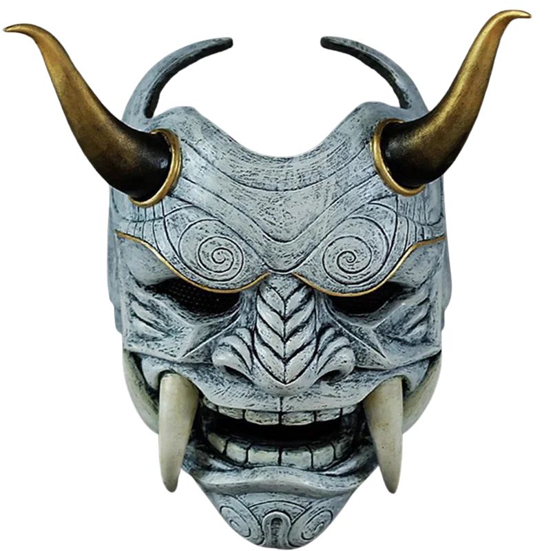 Masque Samouraï Japonais Avec Design Démon Oni, masque japonais