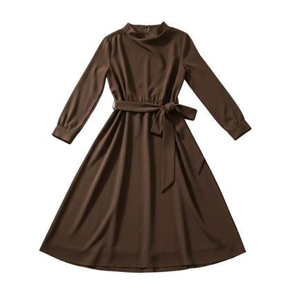 Robe Japonaise Avec Coupe Trapèze Et Ceinture Nouée, robe japonaise avec ceinture
