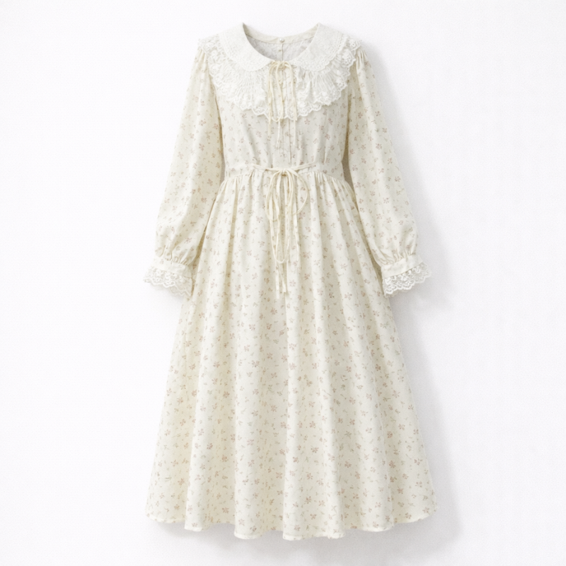 Robe Japonaise En Style Vintage Avec Motifs Floraux Discrets, robe japonaise style vintage