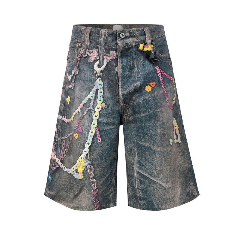 Short Japonais Streetwear Homme Vintage, short japonais homme