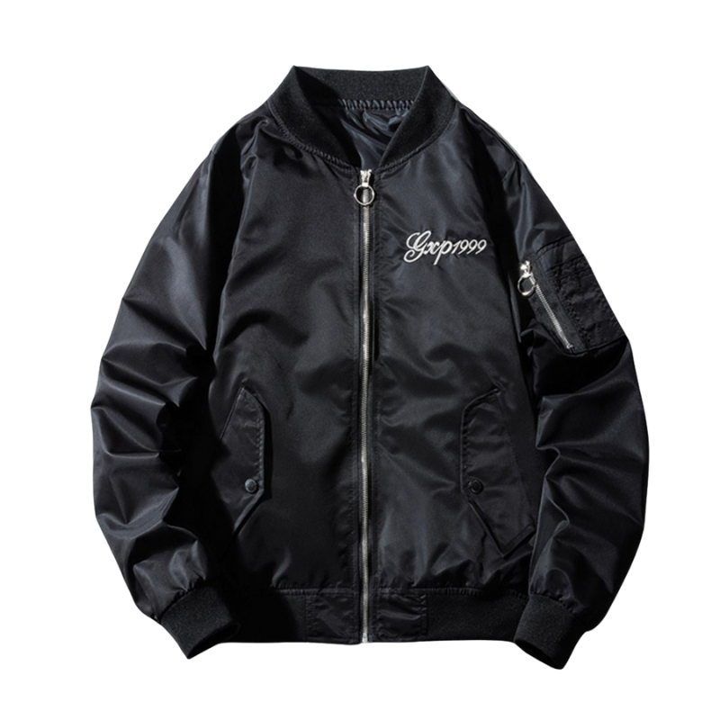 Sukajan Homme Noir Avec Broderie Dragon Et Tigre Japonaise, Sukajan Homme 