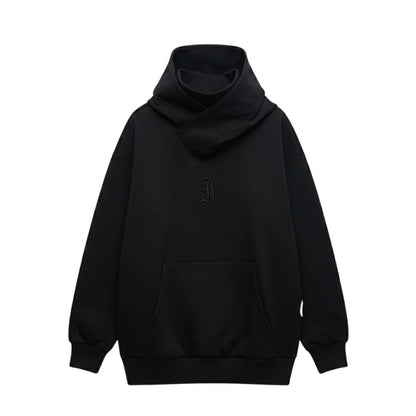 Sweat Japonais Streetwear Avec Capuche Col Roulé, sweat japonais avec capuche