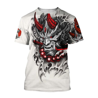 T-Shirt Japonais Avec Démon Japonais, T-Shirt Japonais