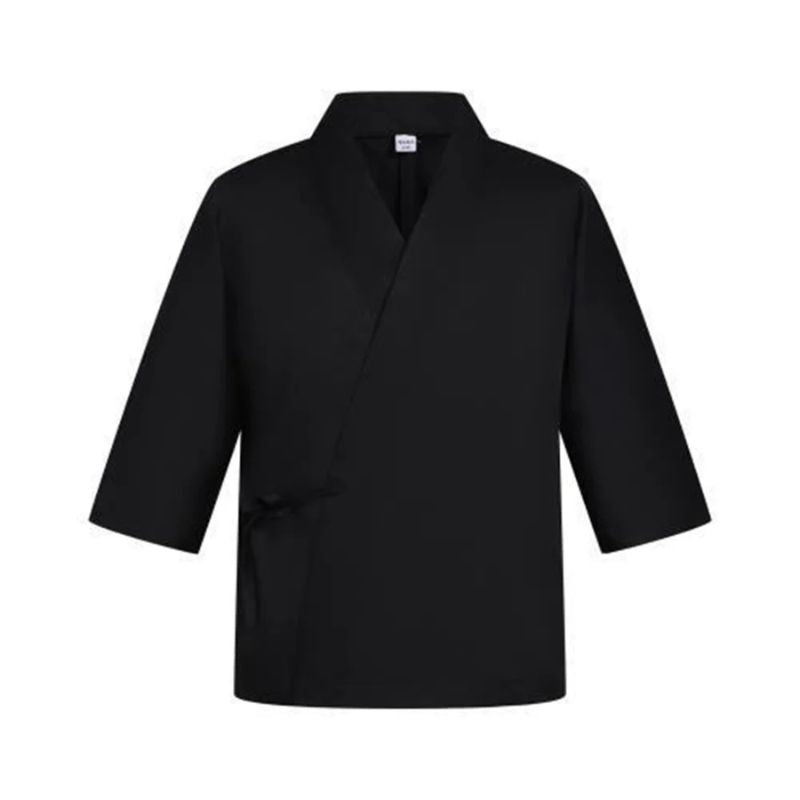 Tablier Japonais Style Kimono, Tablier Japonais Noir