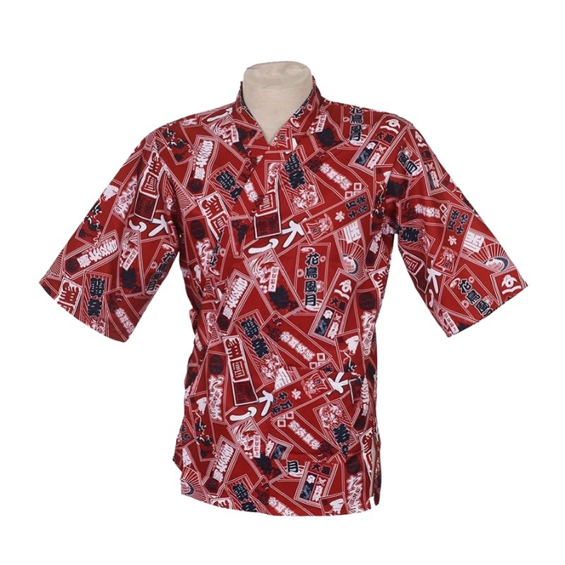 Tablier Japonais Traditionnel Rouge, Tablier Japonais 