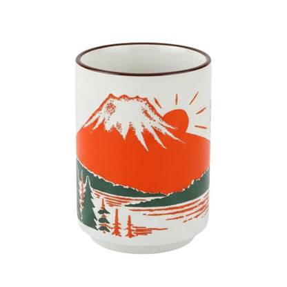 Tasse Japonaise À Illustration Mont Fuji, tasse japonaise