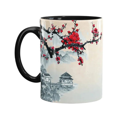 Tasse Japonaise À Motif Sakura, Tasse Japonaise À Motif 